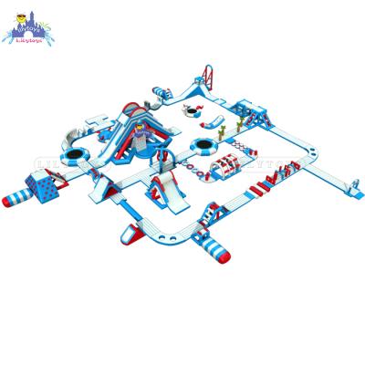 China Lilytoys 0.9mm PVC Sea Outdoor Commercial Inflatable Water Park Fun Water Floating Water Park For Water Sport for sale