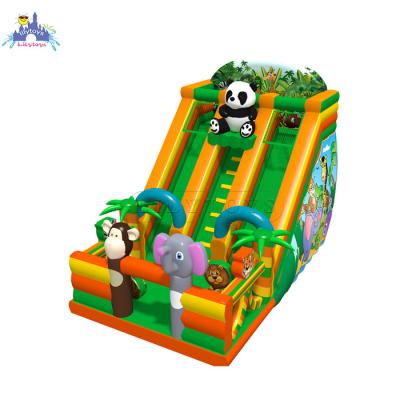 China 0.55-0.6mm PVC Customized Animal Theme Inflatable Slide Party Dry Slide For Outdoor On Sale for sale