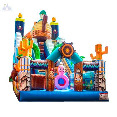 China Football Dart Board Foot Ball Target Sports Game For Sale Island Inflatable Slide Adventure Pirate Ship Slide Inflatable Water Slide for sale