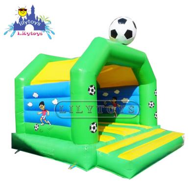 China 0.55mm PVC Tarpaulin Plato Inflatable Soccer Bouncer For Kids Bouncer Jumping Castle for sale