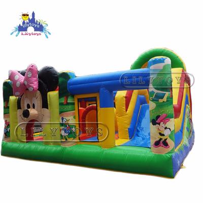 China High Quality PVC Inflatable Bounce Trampoline Inflatable Bouncer Bouncing Inflatable Castle For Kids for sale