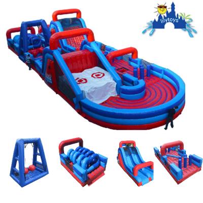 China Insane china inflatable obstacle course big bounce race custom 5k mega outdoor eco-friendly home inflatable obstacle course for sale for sale