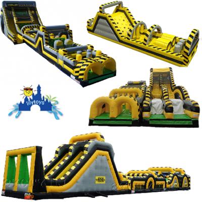 China Eco-friendly Adult Inflatable Assault Course Inflatable Land Obstacle Course For Sale Outdoor for sale