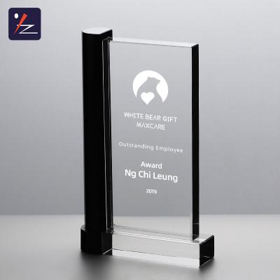 China Europe Hotsale Factory Direct K9 Crystal Trophy Award 3d Custom Laser Engraved Crystal Award for sale