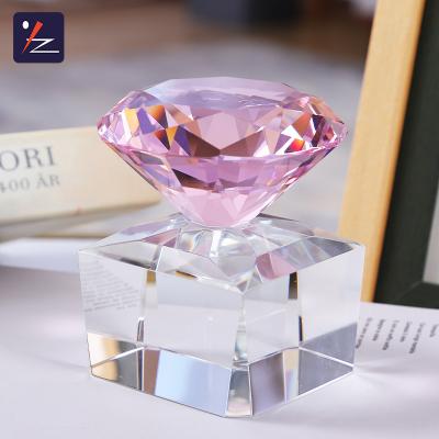 China Europe Nice Crystal Glass Cube With Diamond clear wholesale Crystal Gift For Engraving Decorations for sale