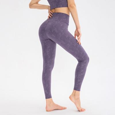 China Factory Price Camouflage Hip Seamless Yoga Pants Breathable Sports Running Fitness Yoga Pants For Women for sale