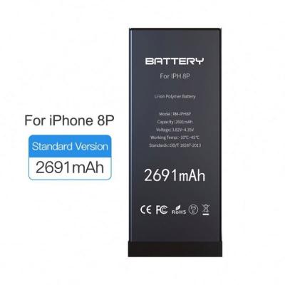 China Mobile Phone Li-ion Battery Polymer Li-ion Bettery For iPhone 8 plus iphone8 plus for sale