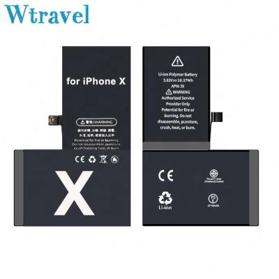 China Mobile Phone Battery For iPhone X Li-ion Batterie Replacement OEM ODM Full Capacity Mobile Phone Bateria Factory Wholesale for sale