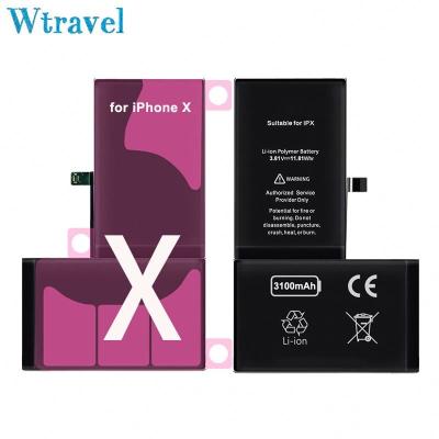 China Cell Phone Price Off Promotions High Quality IP X Replacement Battery Mobile Phone 2930mah Battery For Iphone X Cell Phone Battery for sale