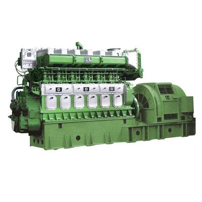 China ISO9001 Conjunto de generadores marinos Genset de 1000 kW a 2000 KW con doble combustible en venta