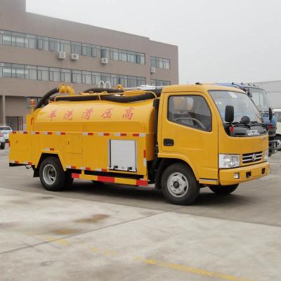 China DONGFENG 5000L Druckwaschwagen Motor 120 PS Radstütze zu verkaufen