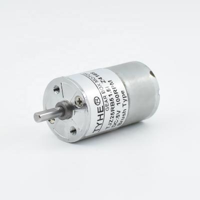 China DC Electric Gear Motor Low Rpm 1rpm 5rpm 1watt 2w 5kgcm Drip Proof Stock 12v 24v 25mm Torque DC Gear Motor In India for sale