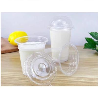 China Single Wall Custom plastic up logo printed clear 10 12 14 16 20 24oz PP clear disposable plastic boba cup with lid for sale