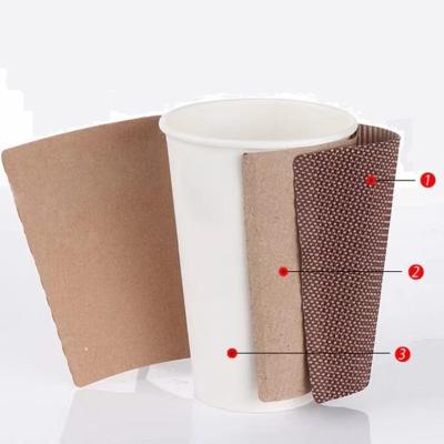 China Disposable 8oz 12oz 16oz paper cup for hot and cold drinks with lids and coffee stirers,coffee paper cups double wall paper cups for sale