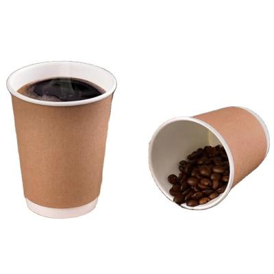 China Disposable Factory new products 8oz 10oz 12oz 16oz hot drinks disposable custom printed logo coffee double wall paper cup for sale