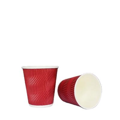 China Recyclable Disposable eco friendly custom paper cups biodegradable 12 oz hot insulated coffee kraft paper cup with lid for sale