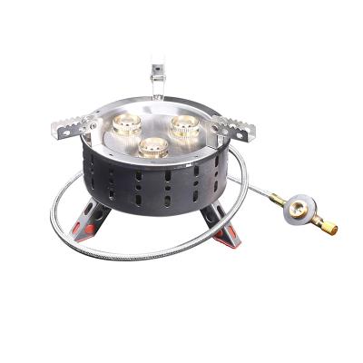 China Mini Outdoor Backpacking Camping Stove Automatic Ultralight Portable Adapter Parts Gas With Piezo Ignition for sale