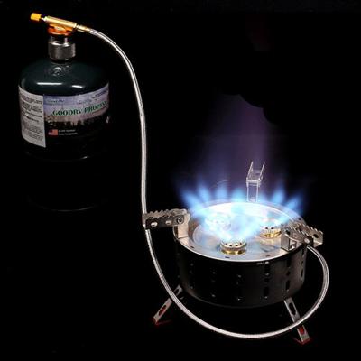 China Automatic Hot Selling Mini Portable Outdoor Home Camping Survival Stainless Steel Free Standing Gas Stove for sale