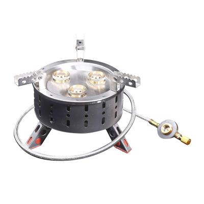 China Stainless Steel Mini Camping Gas Stove Outdoor Cooking Multi Fuel Backpacking Portable Ultralight Compact Wholesale Automatic Folding for sale