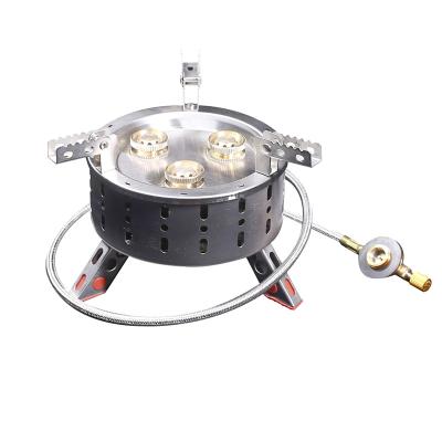 China Automatic Outdoor Portable Mini Gas Stove Folding Camping Stove Picnic Cooking Oven Gas Burners 5800W Backpacking Pocket Butane for sale