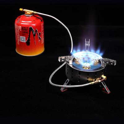 China Automatic Outdoor Portable Mini Gas Stove Folding Camping Stove Picnic Cooking Oven Gas Burners 5800W Backpacking Pocket Butane for sale