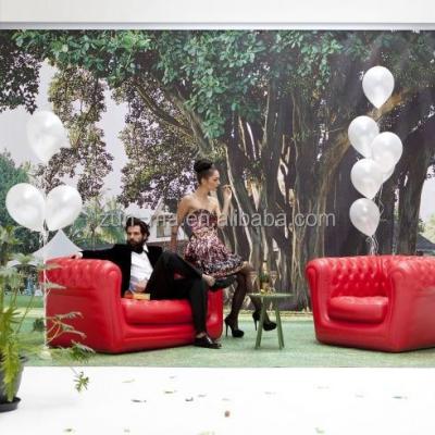 China Latest Modern European Design Inflatable PVC Wedding Chair Luxury Leather Sofa for sale