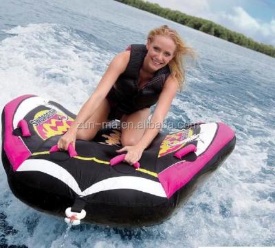 China PVC & Partial Nylon Cover Inflatable Water Ski Tube 1p Towable Tube 1 Rider for sale