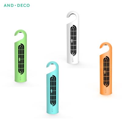 China Hotel OEM Factory Mini USB Rechargeable Electric Fan Portable Office Floor Suspensible Bladeless Fan for sale