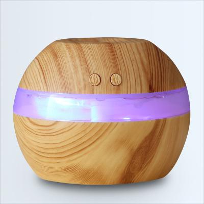 China Grain 300ml Mini Aroma Wooden Diffuser Ultrasonic Household Humidifier Oil Diffuser Factory Success for sale