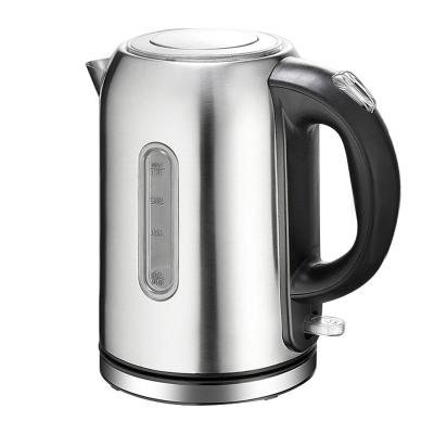 China 360 Degree Base 1.7L Home Appliance Stainless Steel Coffee Tea Coffee Hot Water Portable Electric Kettles for sale