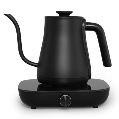 China Cordless Home Use 600ml Water Pour Over Coffee Digital Gooseneck 304 Stainless Steel Electric Kettle for sale