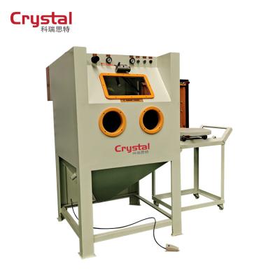 China Wheel repair tools CRYSTAL Electric rim repair machine alloy wheel anhydrous sandblasting machine SBM40-cart for sale