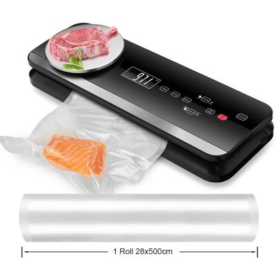 China Household Portable Full Automatic Plastic Bag Food Vacuum Sealer With Digital Scale for sale