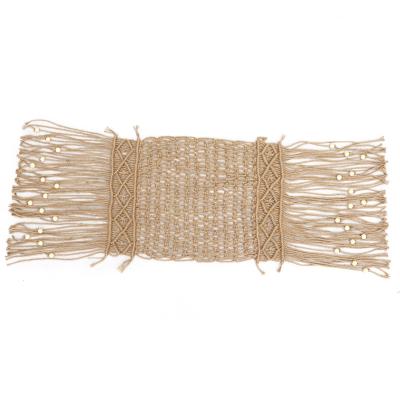 China Handmade Macrame Decorations for Home Handmade Decorate Home Decor Macrame Cotton Rug Woven Place Mats for sale