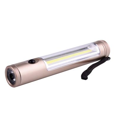 China Promotional ABS Plastic COB Camping Led Flashlight Cheap Emergency Led Flashlight For Outdoor for sale