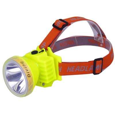 China Fashion Trend Super Bright Headlight IP68 Adjustable ABS Plastic Waterproof Led Head Light For Diving for sale