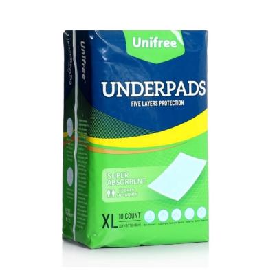 China Unifree 60x90cm Disposable Premium Incontinence Pads 88 Count Disposable 3 Ply Toilet Paper Adult Daily Cleaning Unisex Adult Daily Cleansing Pulp for sale