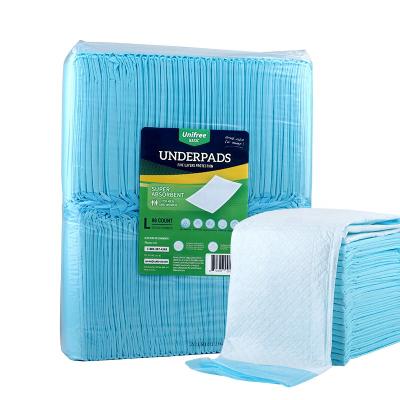 China Unifree 60x90cm Disposable Incontinence Pads 88 PCS Count Adult Daily Cleaning Basic Adult Under Pads for sale