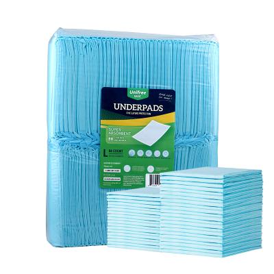 China Factory Price Adult Daily Cleaning Incontinence Bed Pads Disposable Underpads For Adults Customer Acceptable Logo for sale