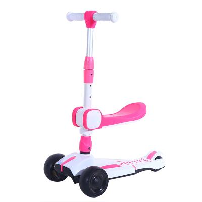 China 3 wheels kids scooter with seat kick scooters for child heavy duty 3 wheels kick scooter with spark for sale