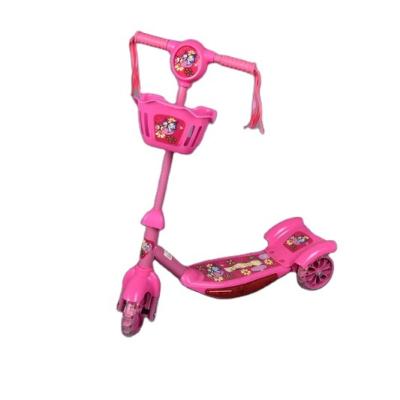 China Kids Plastic 3 Wheels Scooter With Music And Light Best Selling Cheap Plastic Kids 3 Wheel Kick Ski Scooter With Music And Light for sale