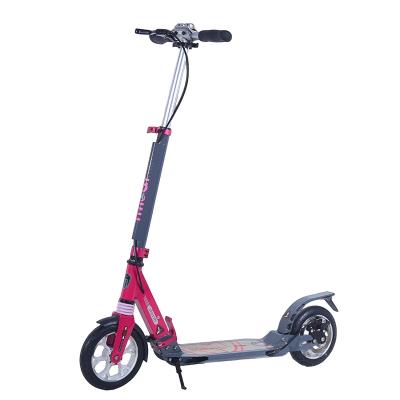 China New High Quality Adult Handbrake+disc Brake Push Scooter Fashionable Big Wheel Disc Kick Scooter Adults With Disc Brake for sale