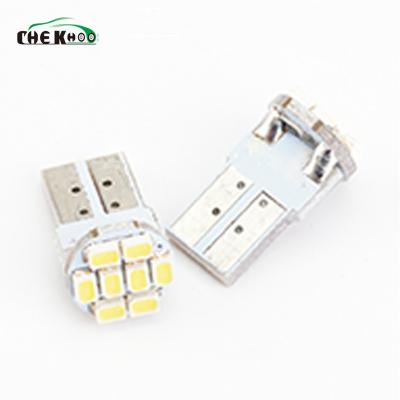 China Car Led Lights T10 W5W 168 175 194 8 SMD Auto Clearance Door Bulb Intrument Lamp 1206 Indicating License Plate Trunk Light Universal for sale