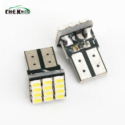 China T10 1206 12smd Car Led Dash Lamp Car Styling Bulb Clearance Light Auto Led License Plate Lamp DC 12V White Universal for sale