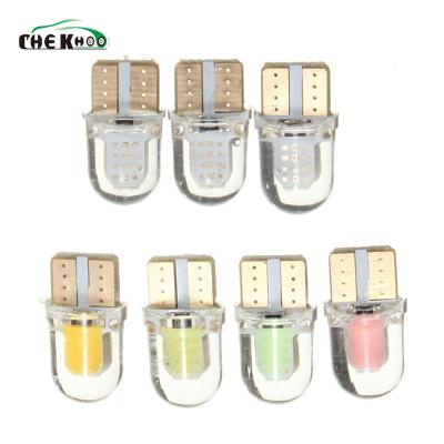 China T10 Car Led White 194 W5W 168 COB Silicone Turn Side License Plate Light Mini Lamp Bulbs DC 12V Auto Super Bright Universal for sale