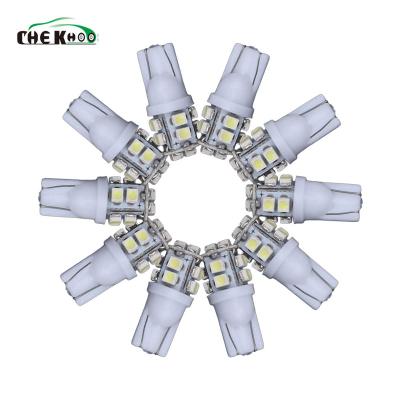 China Car LED Wedge Light T10 10SMD License Plate Lights W5W 10LED 10 Smd Lamp194 168 Interior Clearance Lamps Bulbs Universal DC12V for sale