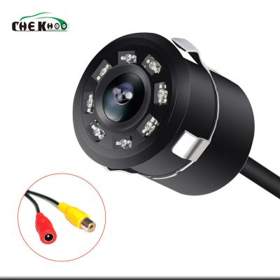 China Universal Car Rear View Camera Backup Parking Camera 8 LED Night Vision Line Waterproof 170 Wide Angle HD Color Image Reversing Cam for sale