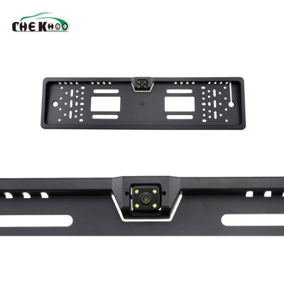 China 4 LED camera backup light from E. - European Waterproof Night Vision Waterproof Rear View Camera Car Rear View License Plate for sale