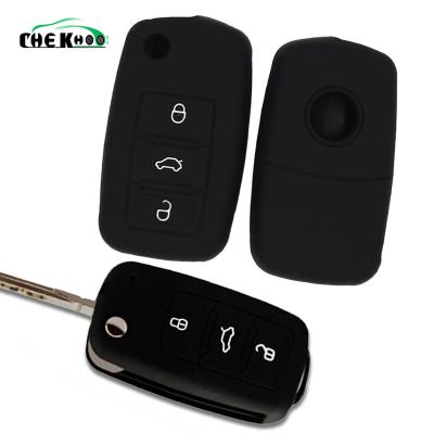 China Silicon Customize Car Silicon Key Covers Rubber Wallet For VW for sale