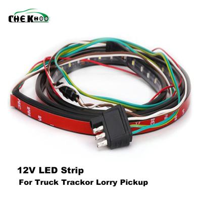 China Led Tailgate Light Single Row 120 Led 60 Inch White Red Yelow Strip Lamp For Truck Pick Up Daytime Running Brake Ignition Universal for sale